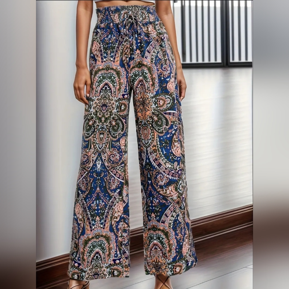NWOT: Paisley Print Pants